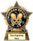 Wooden Spoon Star Trophy award loser award last place award 90mm Antique gold resin Free Engraving -B