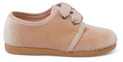 Pisamonas Zapato Terciopelo Cordón Faya Talla 24 Color Beige