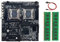 IGUATU X99 Dual-Socket Scheda Madre Desktop Scheda Madre LGA2011-3 Dual CPU Supporto RECC DDR4 Memoria Scheda Madre+2XDDR4 4GB 2666Mhz RAM+ Interruttore