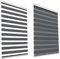 HSYLYM Window Blinds Roller Shades Blackout Double Roller Blinds Shade Good Ventilation Windows Zebra Roller Blinds Ideal for Home (Width 120cm x Length 150cm,Grey)