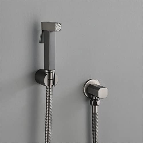Badezimmerzubehör, Grauer Bidet-Toilettensprüher, Hygienischer Duschhahn, Bidets, Badezimmer-Handbrause, Wandmontage-Wasserhahn (Farbe: A, Größe: Einheitsgröße) (A Einheitsgröße) (Graue Einheitsgröß