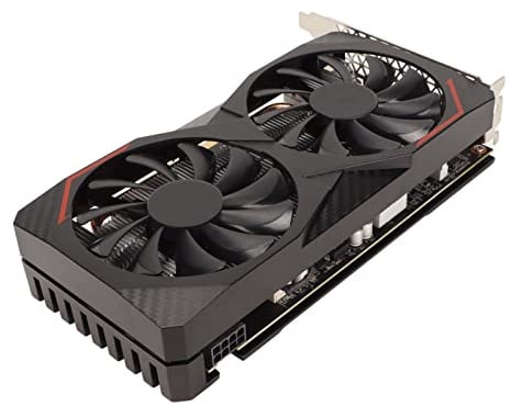 ASHATA RX6600 8 GB Gaming-Grafikkarte, 2044 MHz GPU GDDR6 128-Bit-Computergrafikkarte mit Zwei Lüftern, 3 X, PCI Express 3.0 X8 übertaktete Desktop-Grafikkarte, 1080p Plug and Play