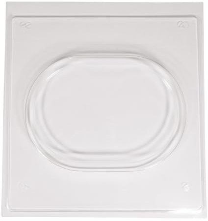 Rayher Gießform Dekoplatte Oval, 24,5 x 18 x 2 cm, Beton Gießform, Gießform aus PET, für Deko-Objekte oder Kerzen, ideal zum Ausgießen mit Kreativ-Beton, Kreativ-Beton 5in1, Raysin, 36138000