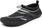 Mishansha Badeschuhe Herren Damen Wasserschuhe Atmungsaktive Schnell Trocknend Schwimmschuhe rutschfeste Leicht Barfußschuhe fur Männer Frauen, Krähen Schwarz, 42 EU