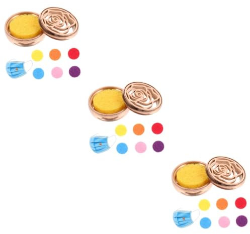 HEALEEP 3sätze Mini Diffuser Clip Für Maske Aromatherapie Zubehör Mit Nachfüllpads Elegantes Design Roségold Für Auto Büro Und Alltag