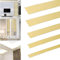 Moulures décoratives autocollantes en acier inoxydable - 5 m - Effet miroir doré - Pour mur, miroir, plafond, décoration de meubles (doré, 1,5 cm)