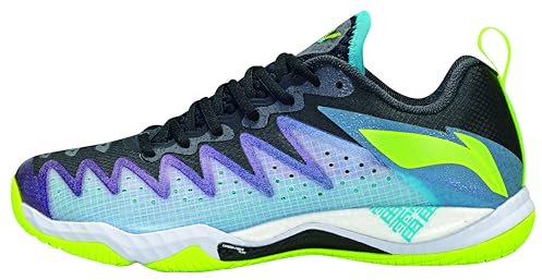 LI-NING Profi Badmintonschuh Gyrfalcon (Eagle) 5 (schwarz, EU Schuhgrößensystem, Erwachsene, Numerisch, M, 39)