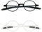KoKoBin Retro Lesebrille Herren und Damen runde Lesehilf Sehhilfe Brille TR90 Vollrahmenbrille (2 Pack, 2.5, Dioptrien)