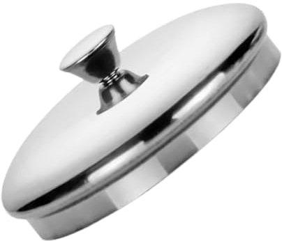 ABOOFAN Stainless Steel Cup Lid Universal Mug Cover Leak-Proof Tea Mug Lid with Sealing Design for Home and Office Use 3.5 Inch Diameter