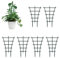 JRYGAC 6 Piezas Soporte para Plantas Trepadoras Soporte de Plantas Trepadoras, Ayuda A Sus Plantas A Crecer, Soporte para Tomates, Tamaño Ajustable para Verduras Y Plantas Trepadoras Verde Oscuro