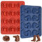 Webake Cowboy Chocolate Molds Shaped with Cowboy Hat, Cowboy Boot and Horse, Cowboy Silicone Mold for Cupcakes, Cakesicle Decorations, Western Themed Party, Pack of 2