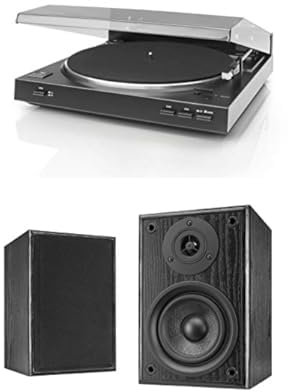 Dual DT 210 Vollautomatischer Schallplattenspieler mit Magnet + Dual LS 100 Aktiv-Lautsprecher Set