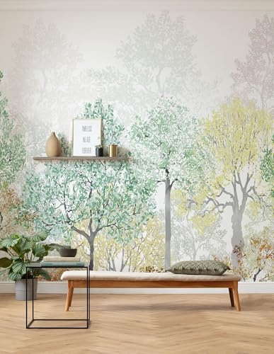 Komar Vlies Fototapete - Bright Rainbow - Größe 350 x 250 cm - Tapete, Wanddekoration, Wohnzimmer, Schlafzimmer, Büro