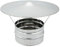 ALLINOX Comignolo Cinese Antivento Terminale Canna Fumaria Acciaio INOX Cappello Uscita Fumi Antipioggia Base Tonda Per Stufa o Camino (DN 250)