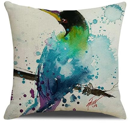 Kissenbezug 45X45 Papagei Kissenbezug, Sofakissen Kissenhülle, Modern Dekokissen Kissenbezüge, Deko Wohnzimmer Zierkissen Für Sofa Stuhl Bett Garten