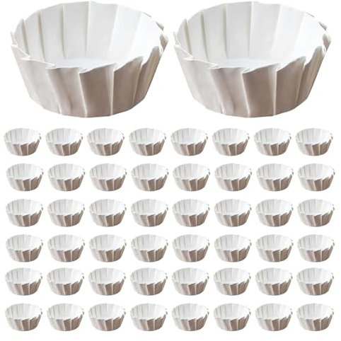 Baking Liners, Versatile Parchment Paper Rounds for 4/6/8-Inches Muffin Tins and Cake Pans, 50 Pack Cupcake Wrappers and Dessert Liners for Baking and Simples Cleanup