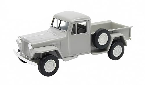 Jeep Willys Pick-Up 1947 Modellauto 12cm Modell Auto Spielzeugauto Welly 4-Varianten 56 (Grau)