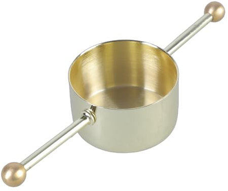 Set di 2 misurini da cocktail in acciaio inox per miscelazione precisa di liquori con doppie perline, pratico strumento per baristi