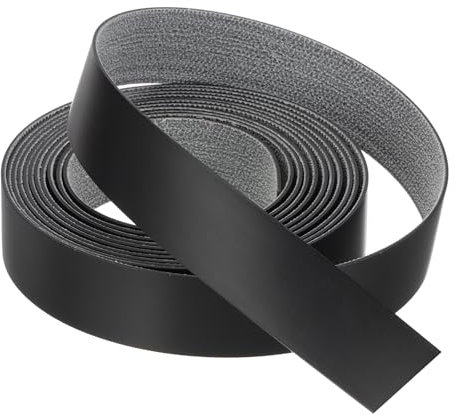 QUARKZMAN Bordo Nero 10 ft x 7/8 pollici Nastro di Bordo in Compensato Pre-incollato Flessibile con Adesivo Termofusibile per il Restauro di Mobili