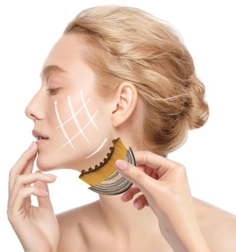 Funalix Lymphatische Gesichtsbürste Set – Lymphdrainage Massagegerät für Kinn & Kieferformung, Sanfte Trockenbürste zur Gesichtsreinigung & Straffung