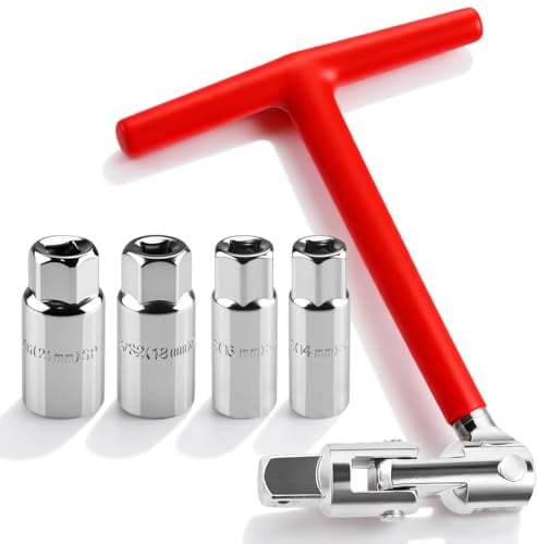 5 Pièces Clé a Bougie Bougie Allumage Manche en T Universel Confortable