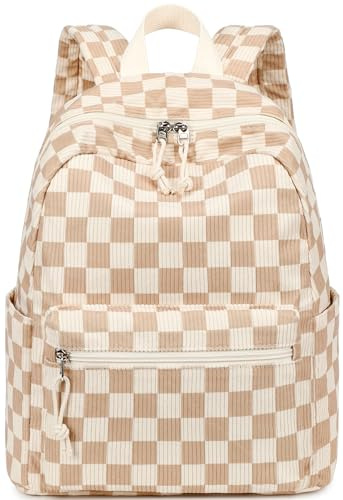 LOIDOU Damenrucksack klein, Mini Rucksack Damen | Cord-Optik, Cityrucksack