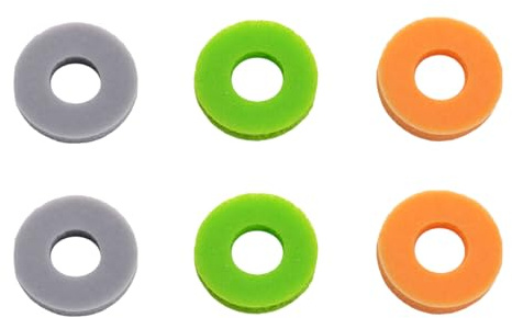 Pack of 6 Aim Assist Auxiliary Rings Wear Resistant Motion Control Rings for Game Controller Joystick Rings