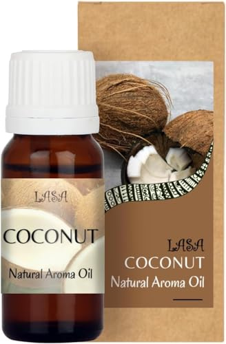 Huile parfumée à la noix de coco pour diffuseur, désodorisant et désodorisant, bougies, pot-pourri – 10 ml