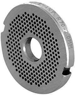 Wolfcut R70 Fleischwolfscheibe mit 2,0 MM Bohrung System Unger Codiert mit 2 Nuten Werkzeugstahl