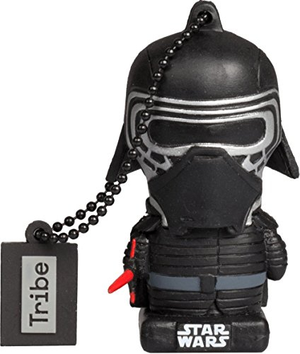 Tribe Star Wars 8 Kylo Ren USB Stick 16GB Speicherstick 2.0 High Speed Pendrive Memory Stick Flash Drive, Lustige Geschenke 3D Figur, USB Gadget aus Hart-PVC mit Schlüsselanhänger