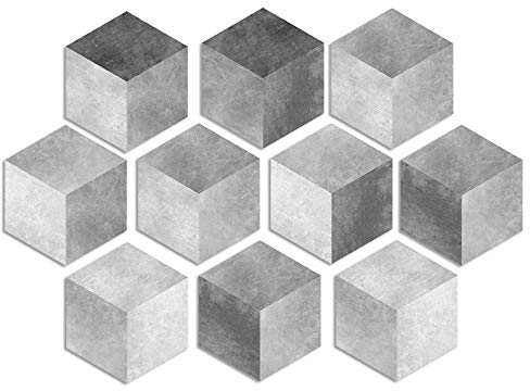 Adesivi da parete in vinile per pavimenti e decorazioni domestiche, esagonali, per soggiorno, cucina, bagno, piastrelle, autoadesivi, 20 x 23 x 10 pezzi