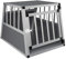 EUGAD Hundetransportbox Aluminium, Hundebox Auto Kofferraum für mittlere/kleine Hunde,Autotransportboxen Hunde mit Sicherheitsverschluss,Alu Hundebox Tiertransportbox für Hund Katzen 54x69x51cm