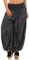 Malito Damen Aladinhose mit Print | Haremshose zum Tanzen | Pumphose zum Chillen - Freizeithose - Pluderhose 7185 (dunkelgrau)