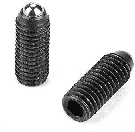 Stantuffi a sfera M10 10Pcs Viti filettate a esagono incassato a molla con punta a sfera Viti senza testa adatte per morsetti(M10*30)