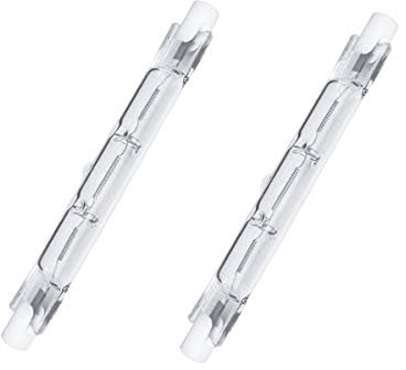 LEDLUX 2 Pezzi Lampade Alogena R7S Dimmerabile, Bianco Caldo 2800K, R7S 78mm 120W 2215 Lumen