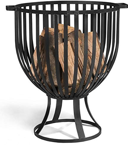 Feuerkorb Katar Ø 60cm Feuerstelle für den Garten aus Stahl Feuersäule als Wärmequelle oder Grill CookKing