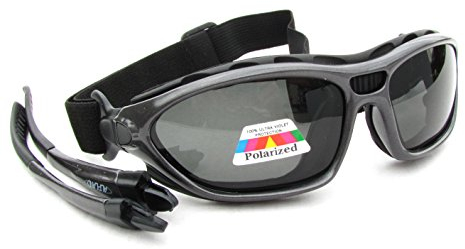 Alpland Sportbrille Sonnenbrille, Radbrille, Bergbrille, Kitebrille polarisiert (Farbe MTL - Glas polarisiert Cat.3)