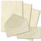 25x Briefpapier Set DIN A4 mit DIN Lang Briefumschlägen, Nassklebung - Chamois Marmoriert (Cremefarben) - mattes Schreibpapier mit Kuverts - FarbenFroh by GUSTAV NEUSER