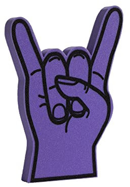Deggelbam XXXL Winkehand Jumbo Rocker/Football/Stadion Attraktion/Konzert/Festival/Band/Schaumstofffinger (Made in Germany!) (Lila)