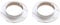 Unifizz ABS Pipe Collar, 95x26mm Snap-in Valve Tall Hole Cover Tap, White, 2PCS