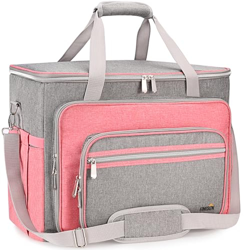 FINESUN Nähmaschinen-Tragetasche mit mehreren Aufbewahrungstaschen, Universal-Tragetasche mit Schultergurt, kompatibel mit den meisten Standard-Singern, Brother, Janome, Rosa
