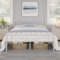 Yaheetech Cama Doble con Espacio Bajo Marco Metal Altura 32 cm Cama Individual con Cabecera para Colchón de 140X 200 cm Blanco