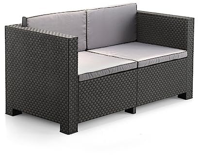 SOFÁ 2 PLAZAS Diva Grafito