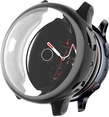 OcioDual Custodia Protettiva in TPU Colore Grigio, Compatibile con gli Smartwatch Samsung Galaxy Watch Active 2 (44mm), Cover Protettiva Antiurto e Antigraffio