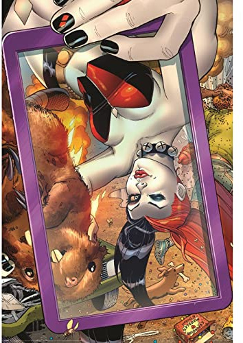 Harley Quinn Poster (86,3 cm x 55,88 cm) (Braun/Violett), Braun/Violett, 86,36 cm x 55,88 cm