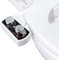 Hibbent Bidet-Aufsatz für Toilette, Heiß- und Kaltwassersprühne,Nicht elektrische Doppeldüse für Frontal- und Heckwäsche,Einstellbare Wasserdruckkontrolle,Selbstreinigender Wassersprüher,Schwarz/Chrom