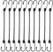 100cm Spanngummi mit Haken,10 Stück Metall und Gummimaterialien Expander mit Haken, Garten Camping Outdoor Aktivitäten spanngurte mit Haken