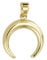 JC Trauringe Gold Anhänger Halbmond in Echt 585 Gold klassische, schlichte Mond Goldanhänger Goldschmuck Damen Schmuck Kettenanhänger in Gelbgold inkl. Schmucketui 8543
