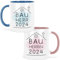 Generisch kleinebuchstaben® Bauherrin Bauherr Tassen Set 2024 Name Personalisiert, Geschenke zum Richtfest, Geschenkideen zum Hausbau Einweihung Einweihungsfeier (Bauherr & Bauherrin - Farbig)