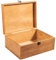 Budesoko Holzkiste Mit Deckel und Riegel für Schmuck, Werkzeuge und Spielzeug für Handwerk, Kunst, DIY-Enthusiast Holzbox, hölzerne Souvenir-Speicher-Kist, 30.5 x 23 x 13 cm